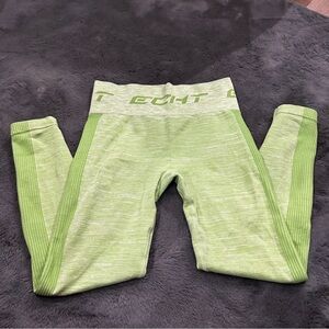 ECHT Arise Pure Series Seamless Green Tea High-Waisted Contour Leggings